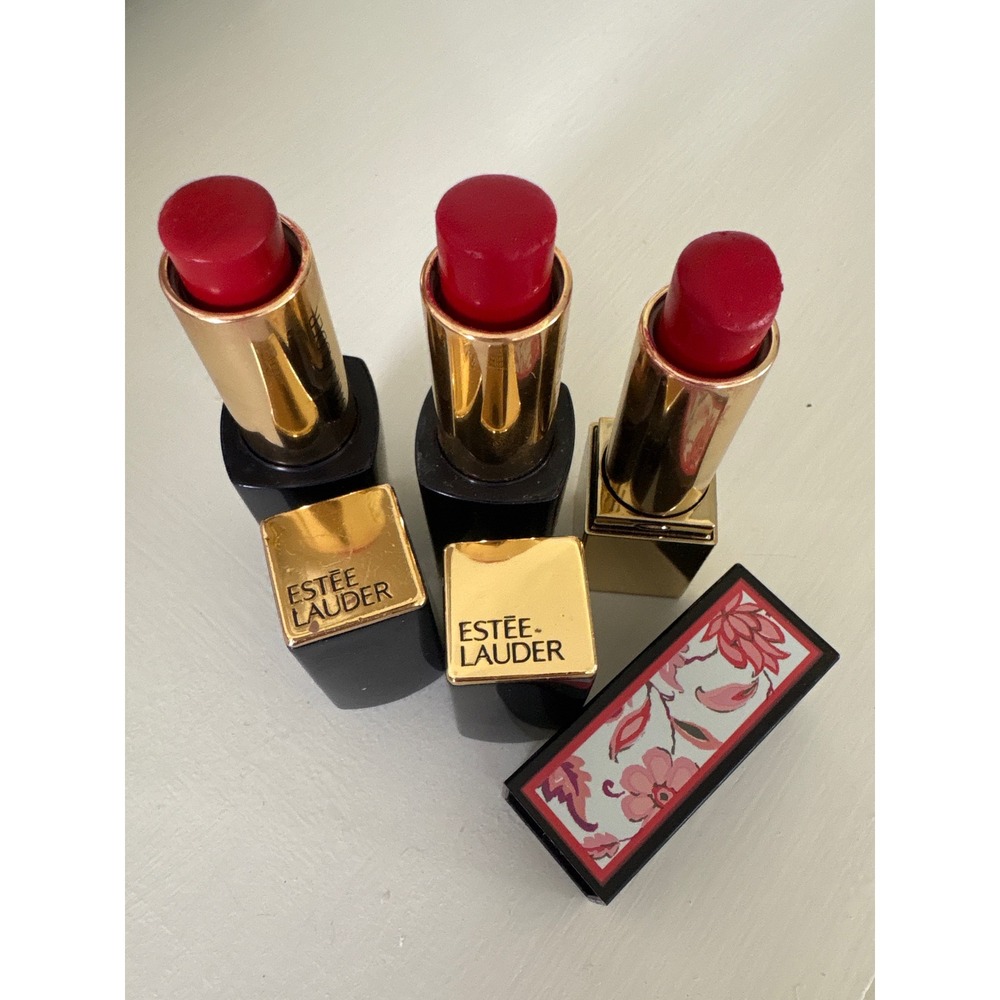 Estee Lauder Pure Color Envy Lipstick Lot 340 Envious 332 Boldface Red Set of 3